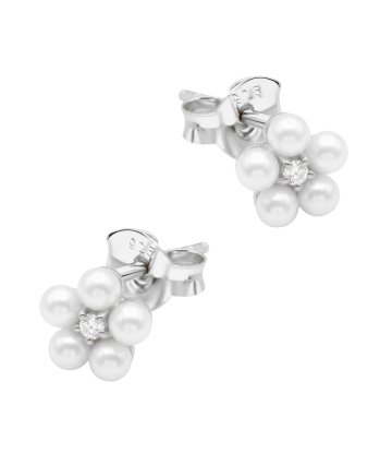 Blossom Pearl Silver Stud Earring STS-7128